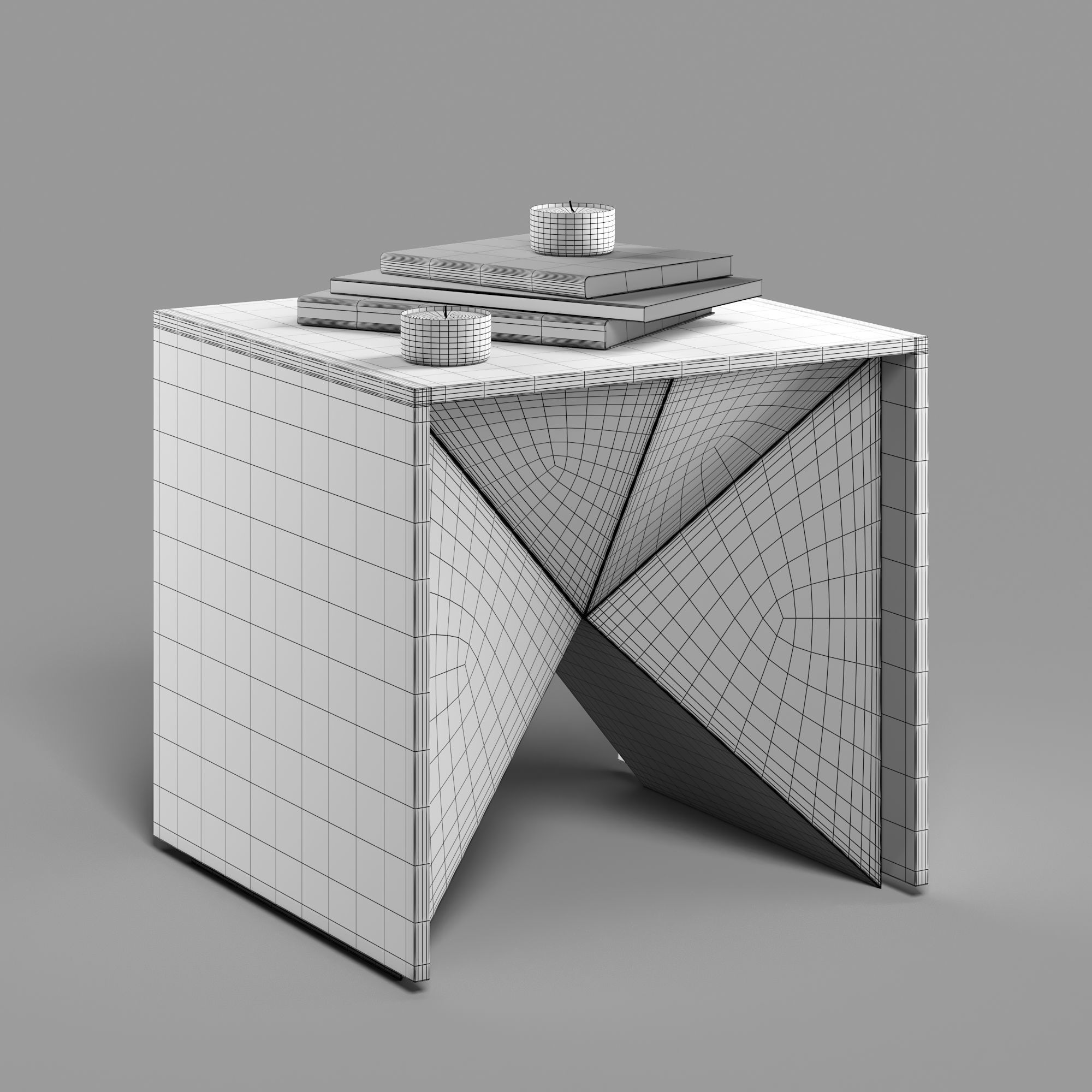 Lenny Kravitz nova side table 3D model_2