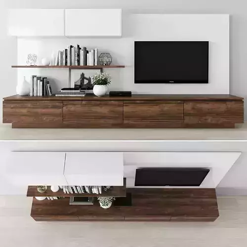 Tv stand  Low-poly 3D model