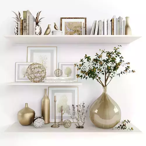 Decorative set-29 Low-poly 3D model