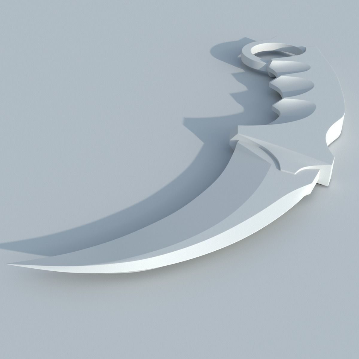 Karambit knife 3D model_7