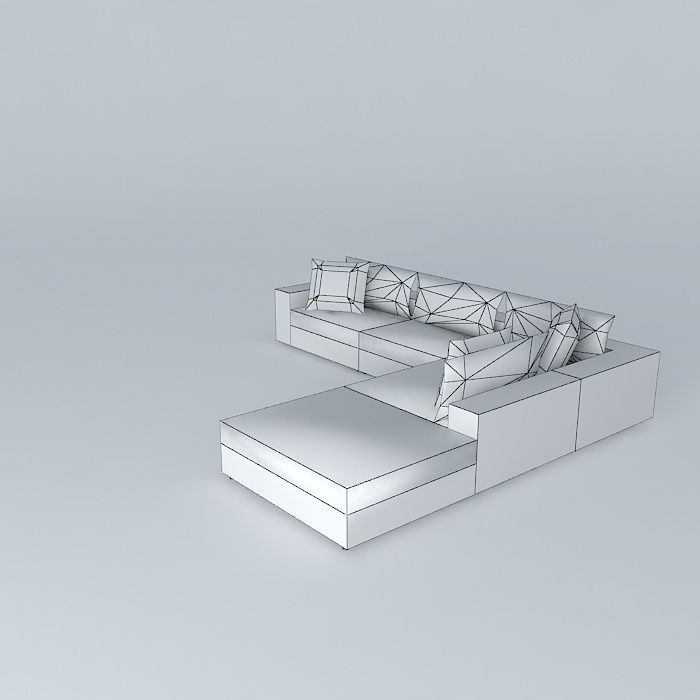 Modulare Divani Decoro 360  Free 3D model_4