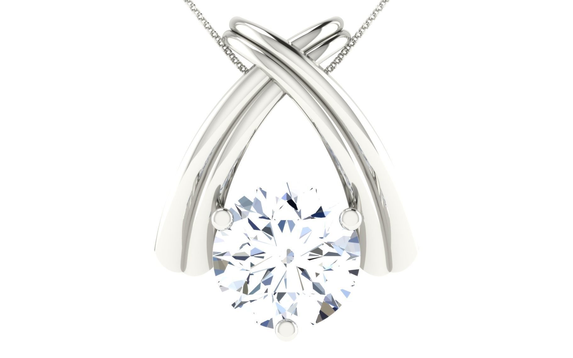 Solitaire pendant 3dm stl render detail 3D print model 3D print model_16