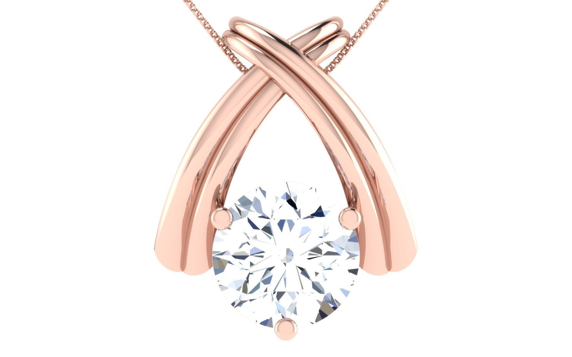 Solitaire pendant 3dm stl render detail 3D print model 3D print model_17