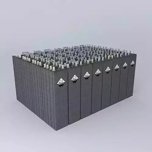 Battery Bank  Lead Acid submarine battery Free 3D model