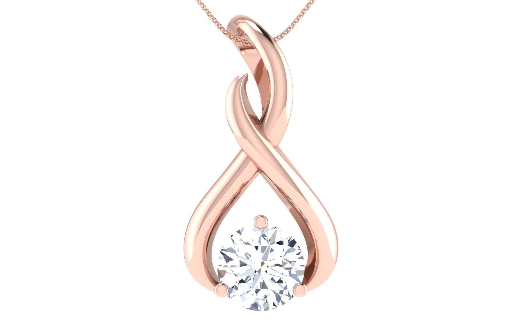 Solitaire pendant 3dm stl render detail 3D print model 3D print model_19