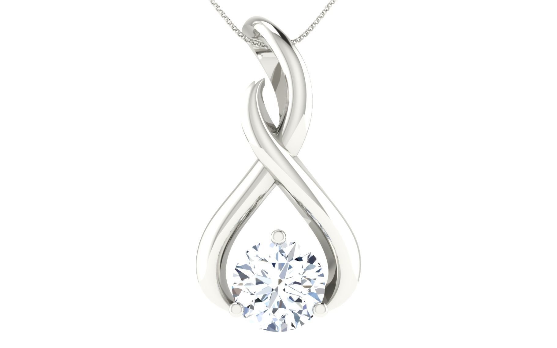 Solitaire pendant 3dm stl render detail 3D print model 3D print model_17