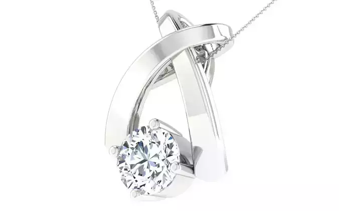 Solitaire pendant 3dm stl render detail 3D print model 3D print model