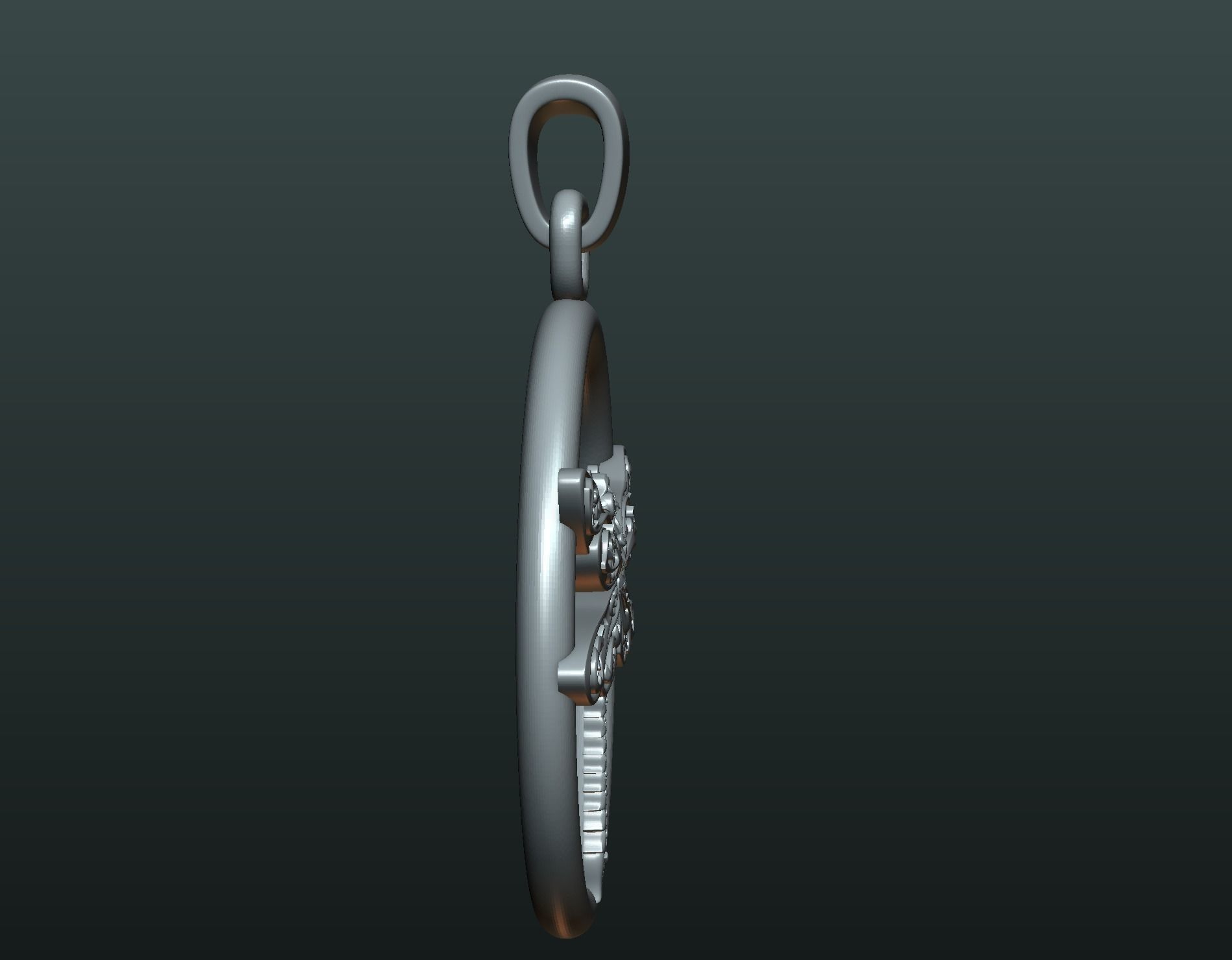 Dragonfly Pendant 3D print model_12