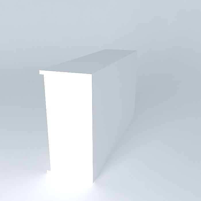 Sliding Door Sideboard Free 3D model_1