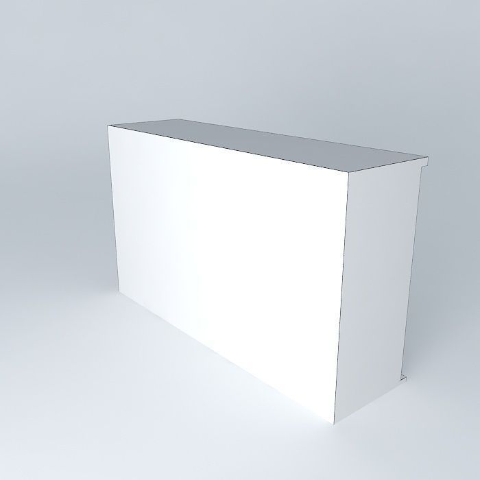 Sliding Door Sideboard Free 3D model_3