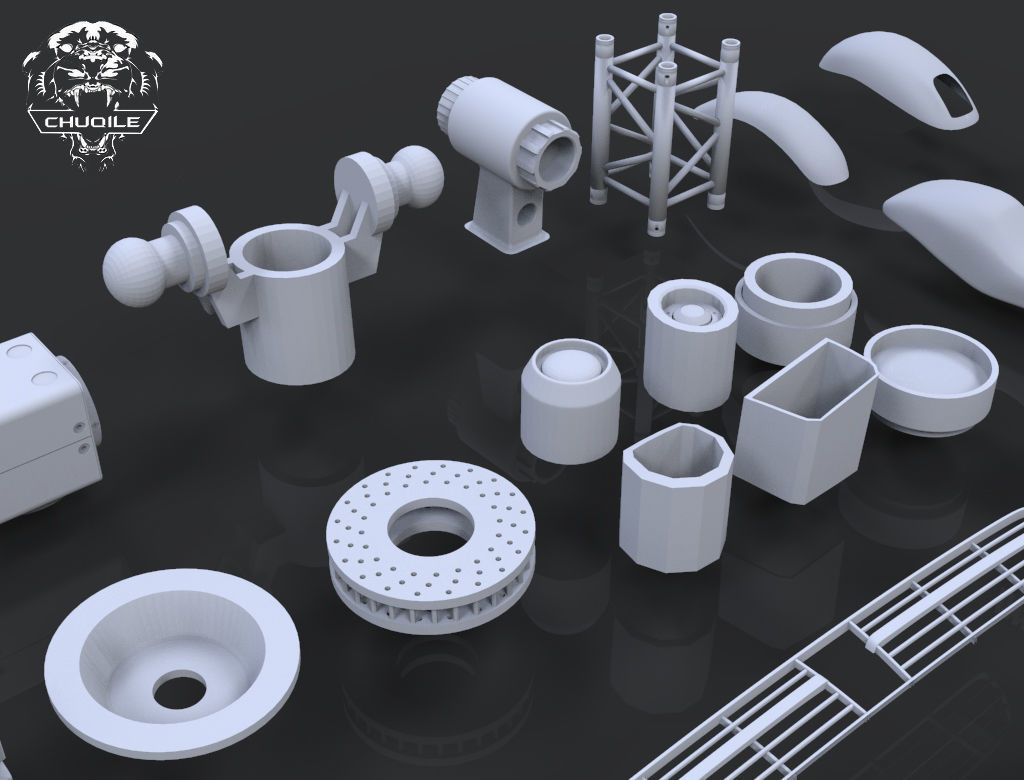 Hard Surface - Kitbash 3D model_6