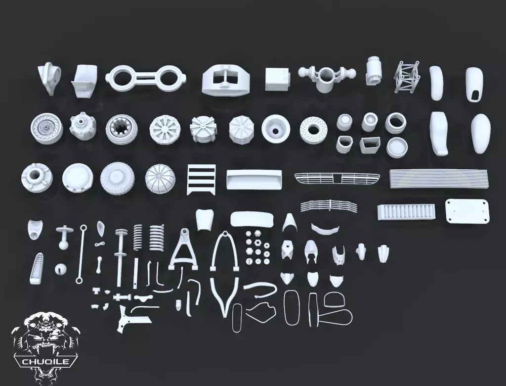 Hard Surface - Kitbash 3D model_0