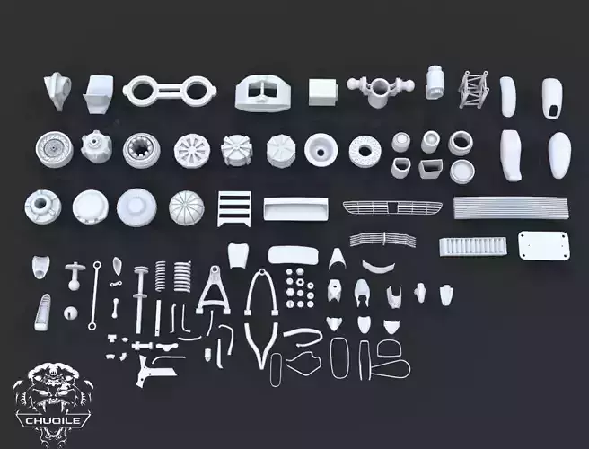 Hard Surface - Kitbash 3D model