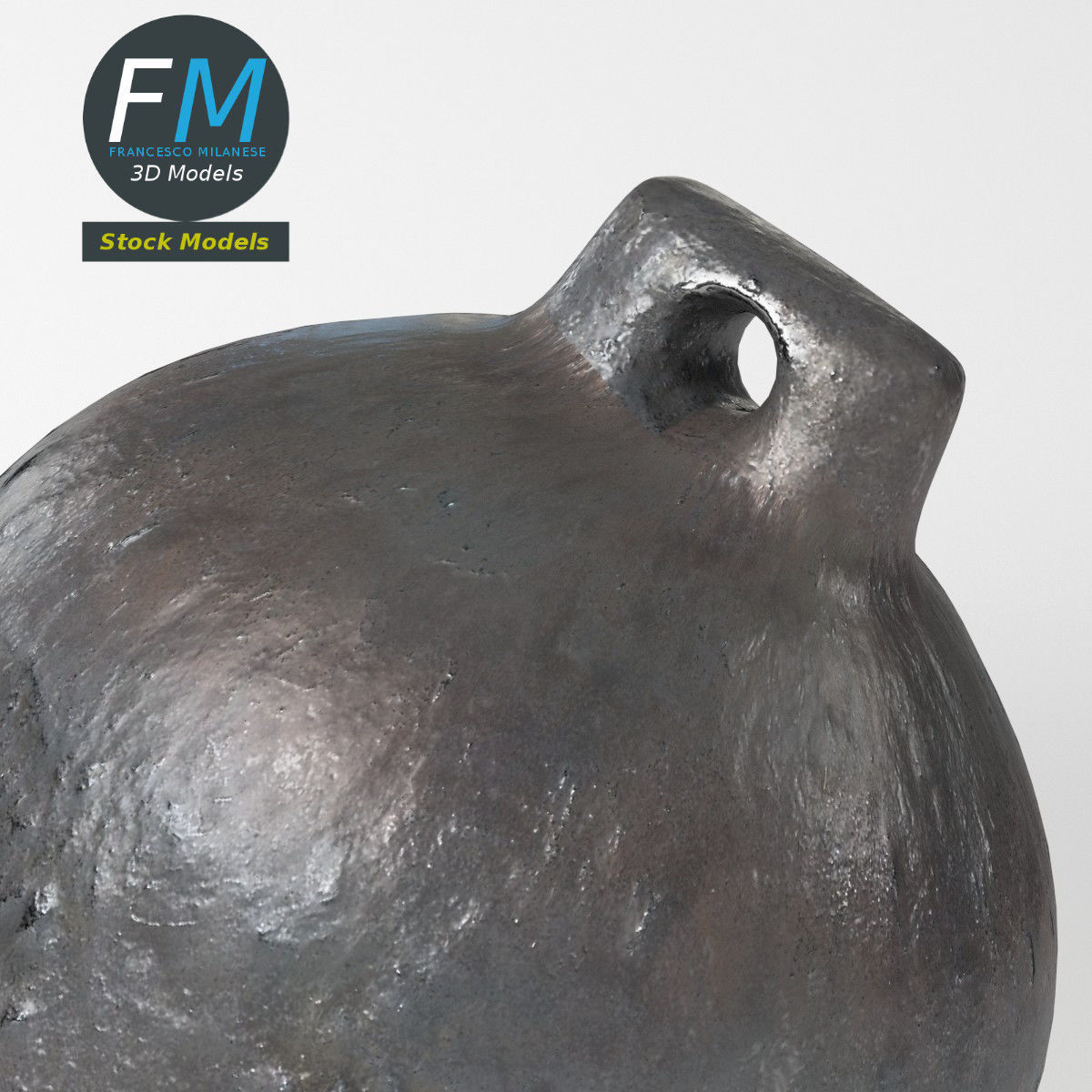 Bell with clapper 3D model_5
