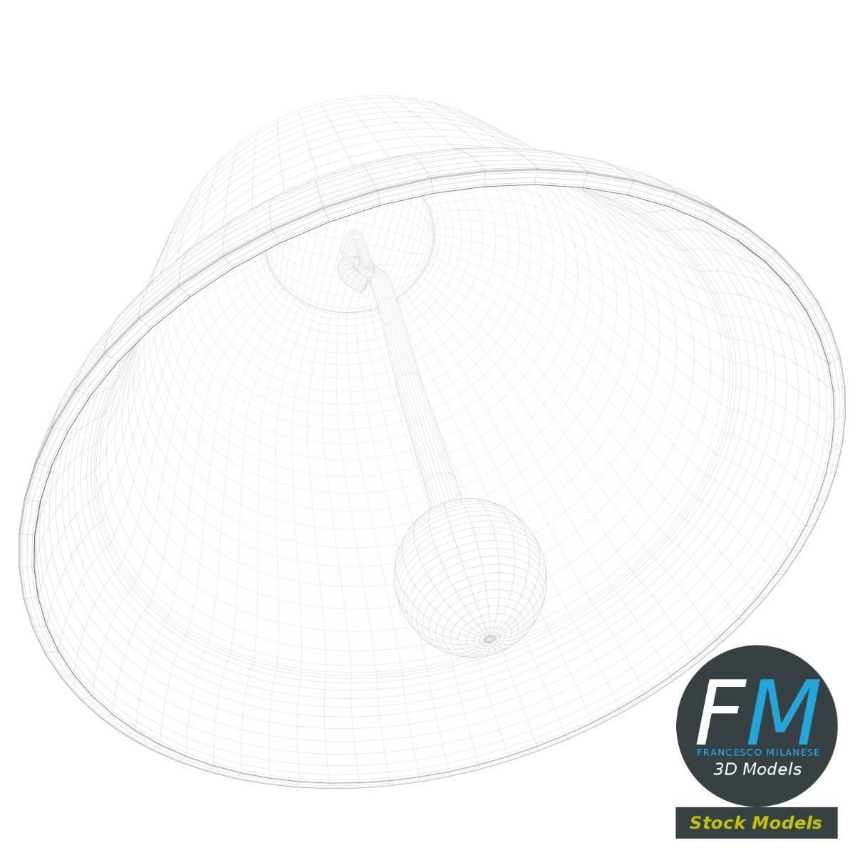 Bell with clapper 3D model_8