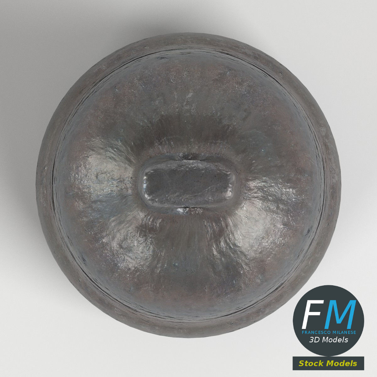 Bell with clapper 3D model_6