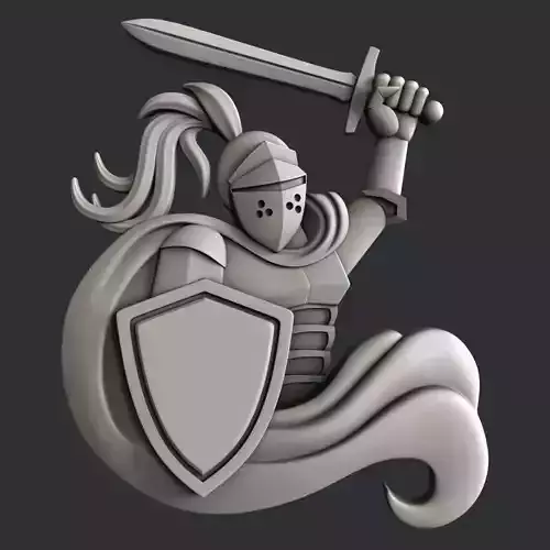 3d STL models for CNC router or 3d printer  knight