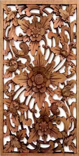 3D prinitng model chinese carved wooden wall panel 3D print model