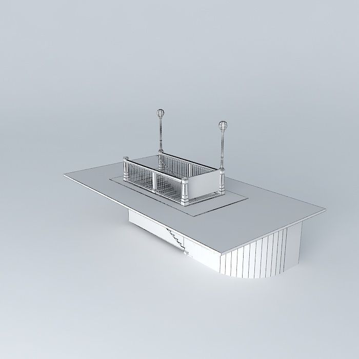 Subway Entrance NYC Style Free 3D model_4