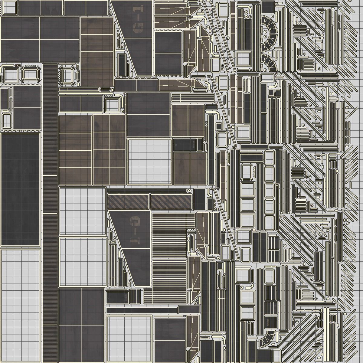 Mars KitBash - Generator Low-poly 3D model_7