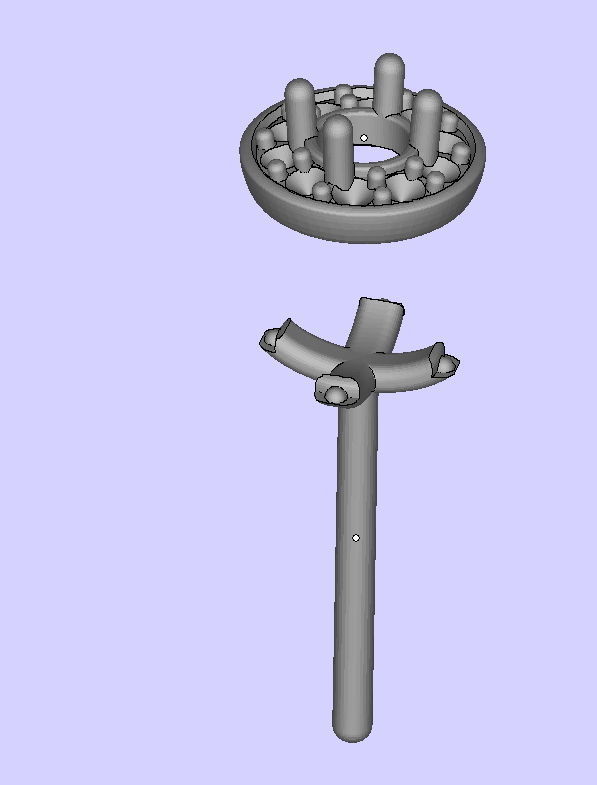 Stud Diamond earrings 3d model  3D print model_5