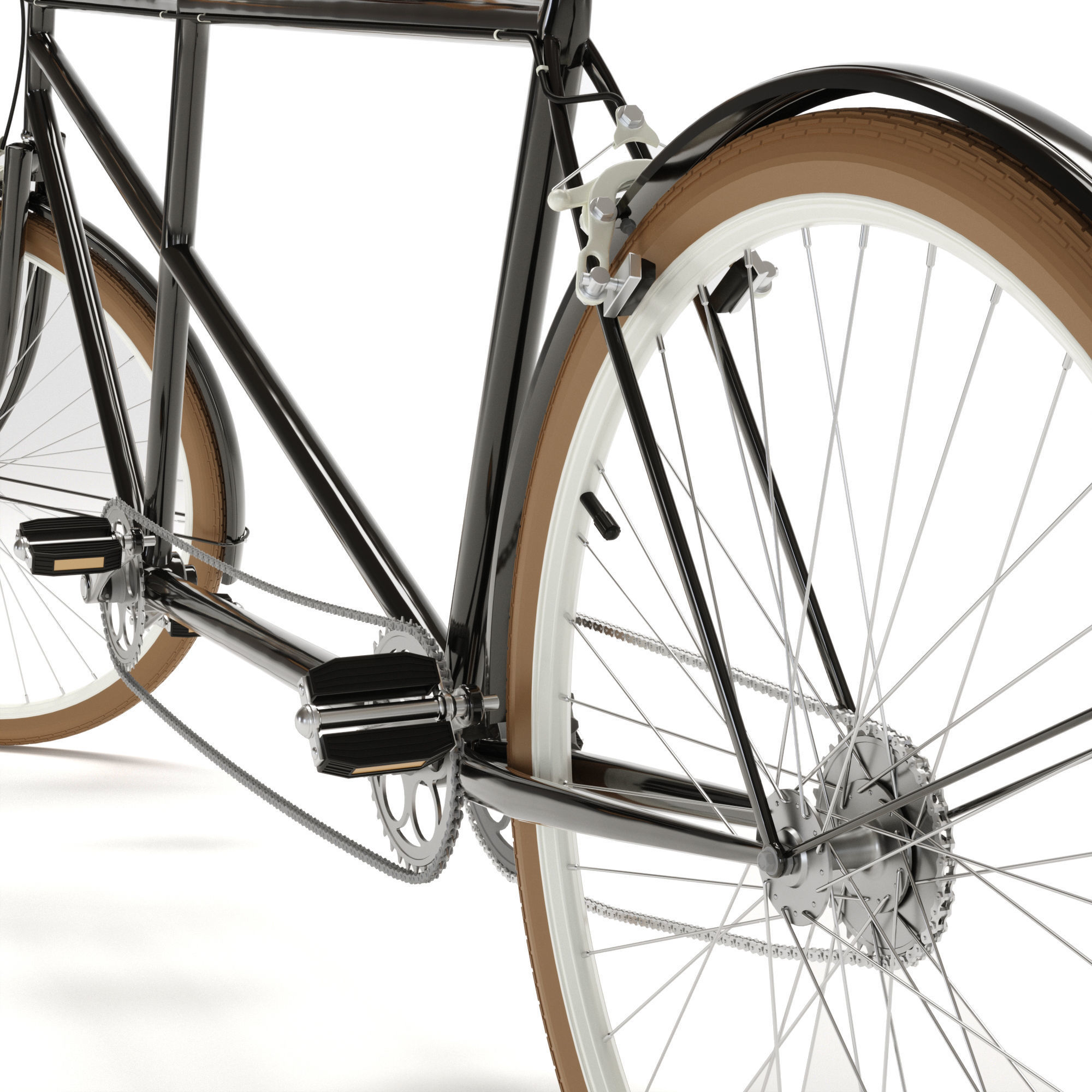 Tandem Bicycle 3D model_3