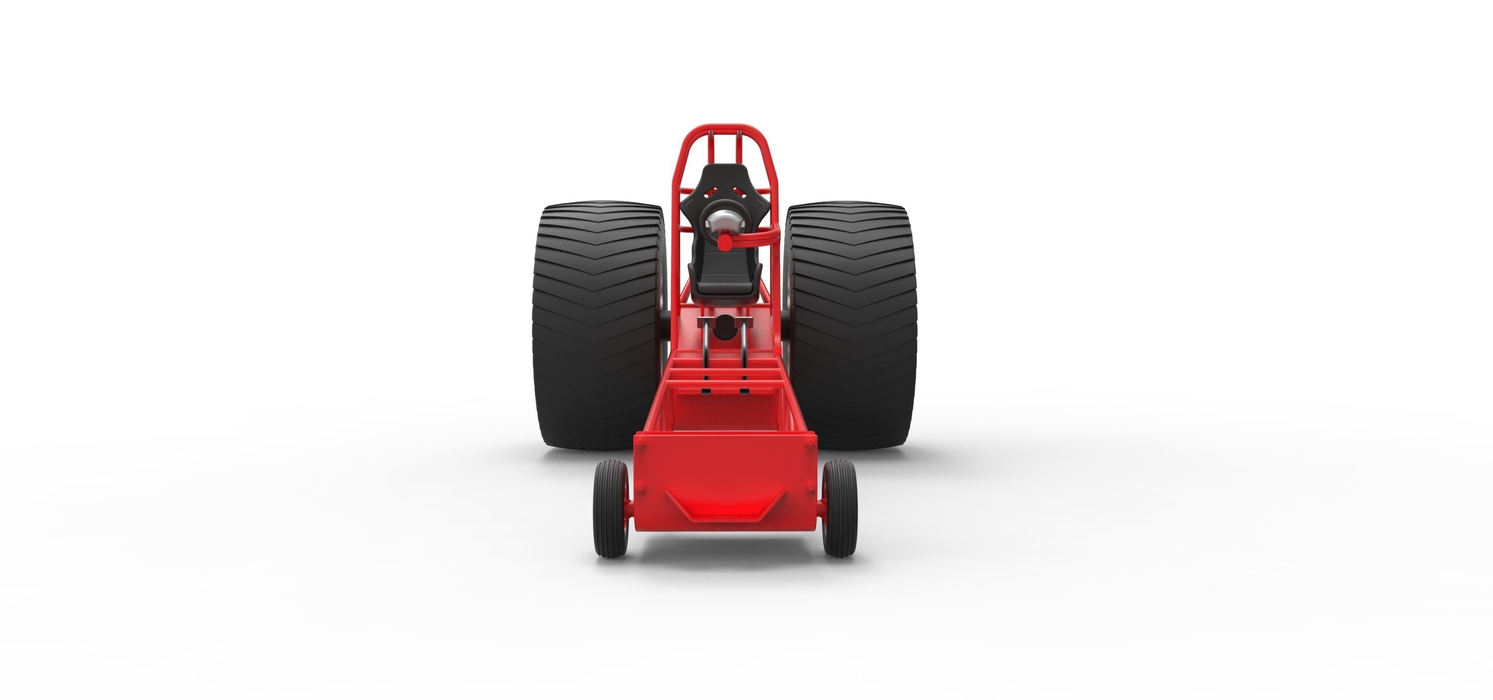 Chassis of pulling tractor 3D model_5