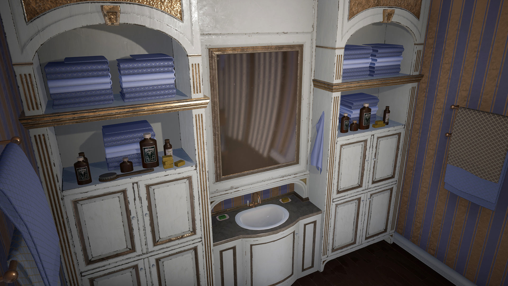 Russian Estate House Unreal Engine 4 Low-poly 3D model_10
