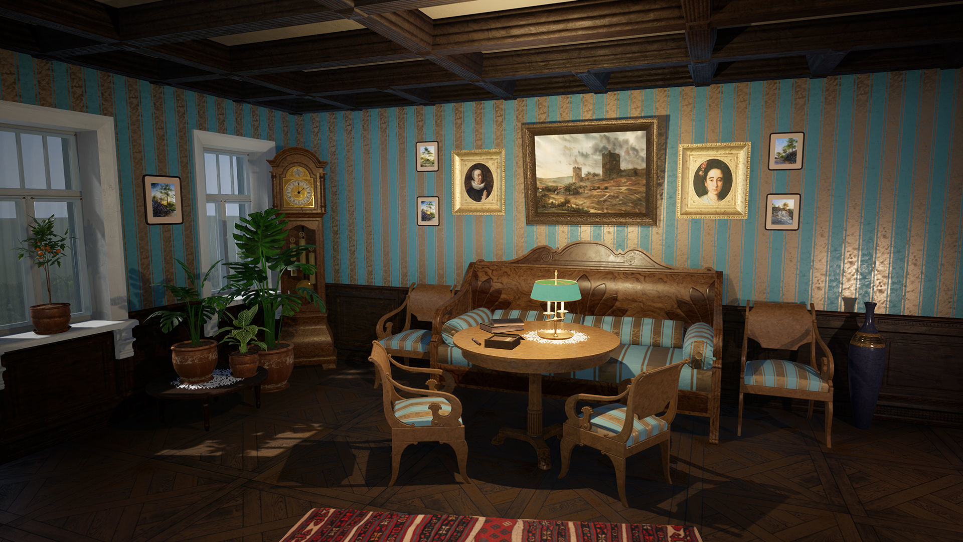 Russian Estate House Unreal Engine 4 Low-poly 3D model_6