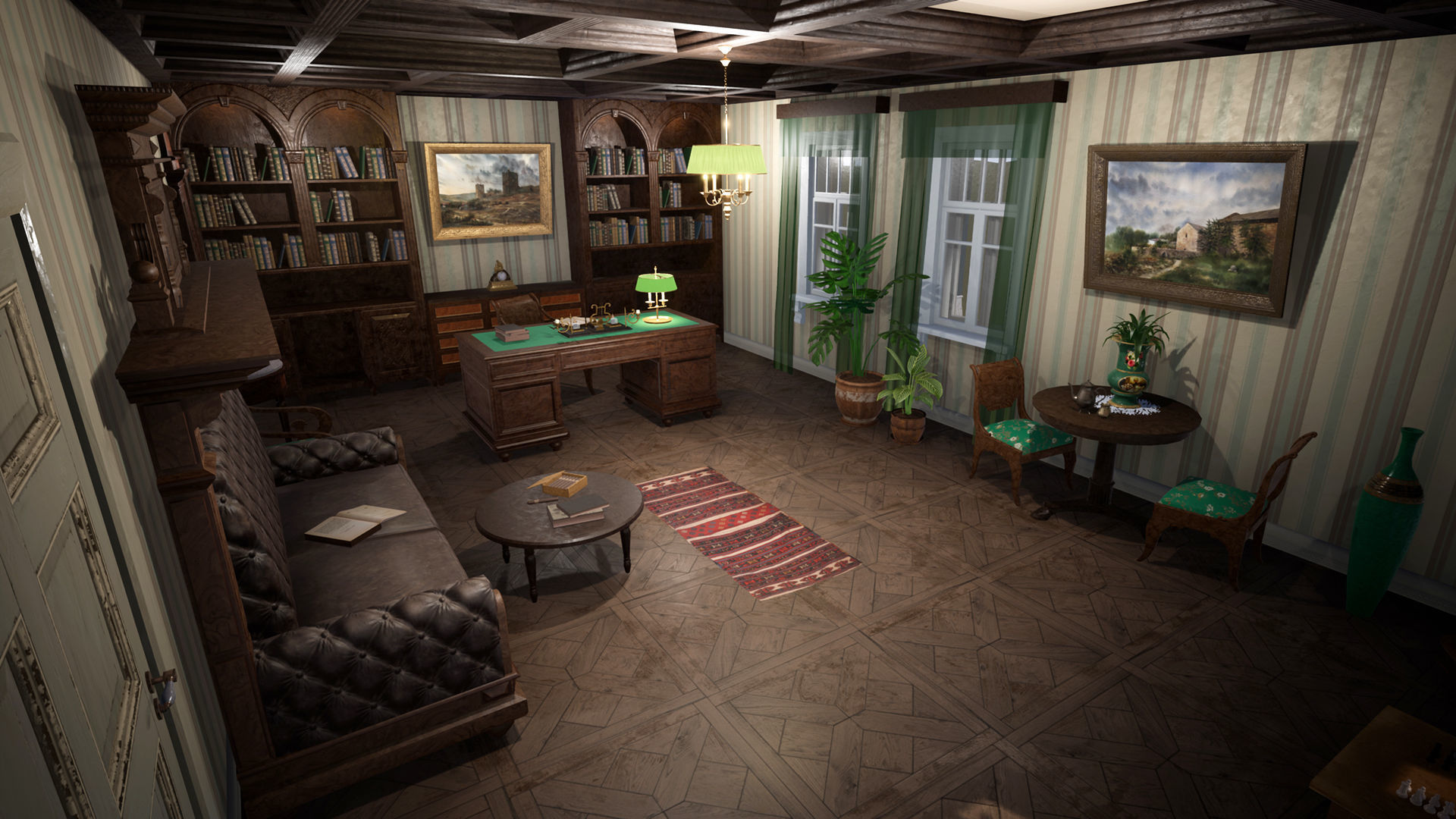 Russian Estate House Unreal Engine 4 Low-poly 3D model_43