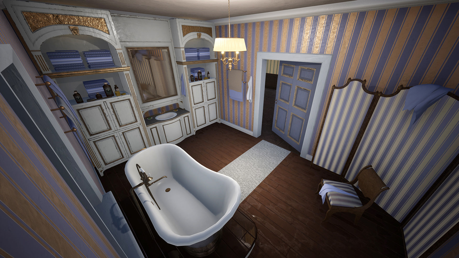 Russian Estate House Unreal Engine 4 Low-poly 3D model_11