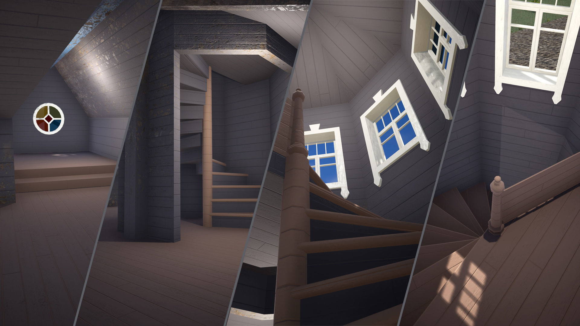 Russian Estate House Unreal Engine 4 Low-poly 3D model_29