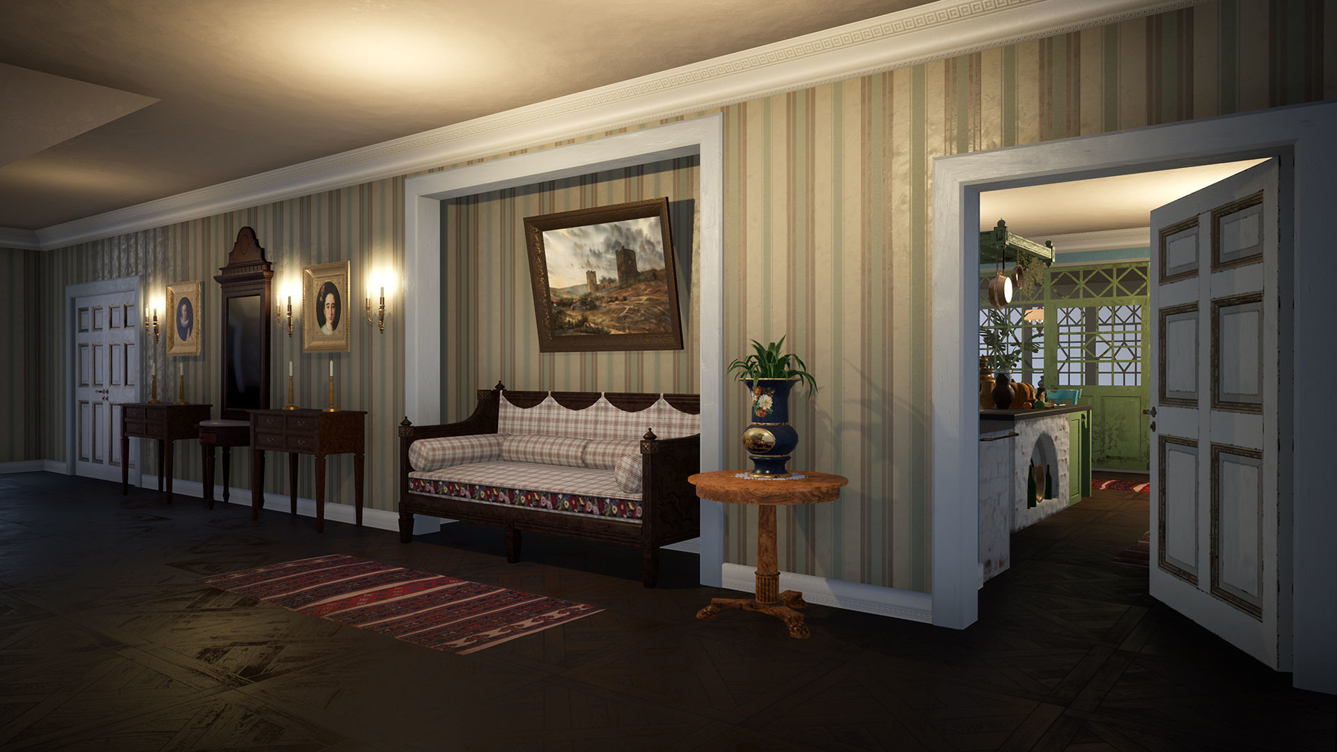 Russian Estate House Unreal Engine 4 Low-poly 3D model_25