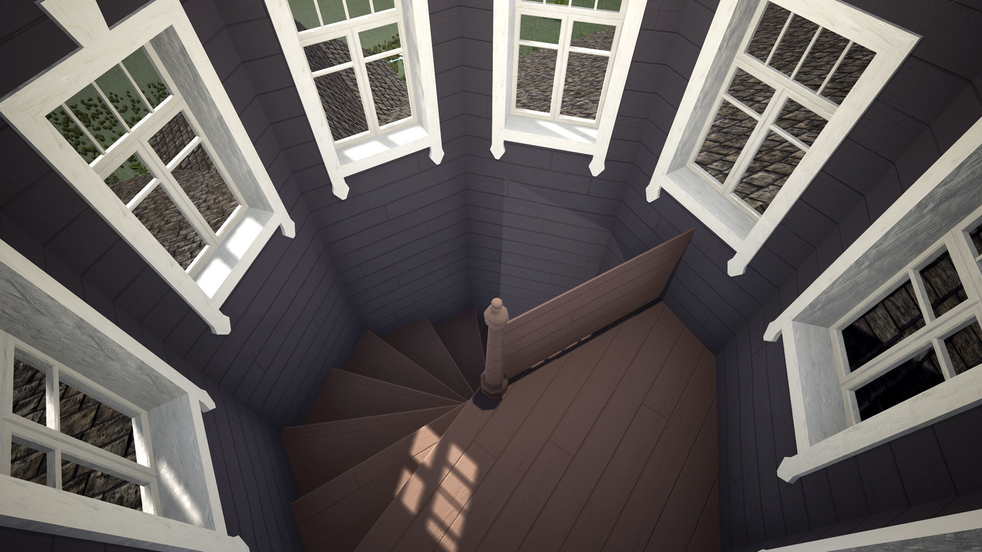 Russian Estate House Unreal Engine 4 Low-poly 3D model_35