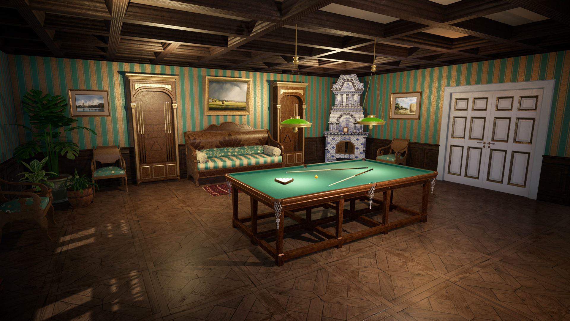 Russian Estate House Unreal Engine 4 Low-poly 3D model_37