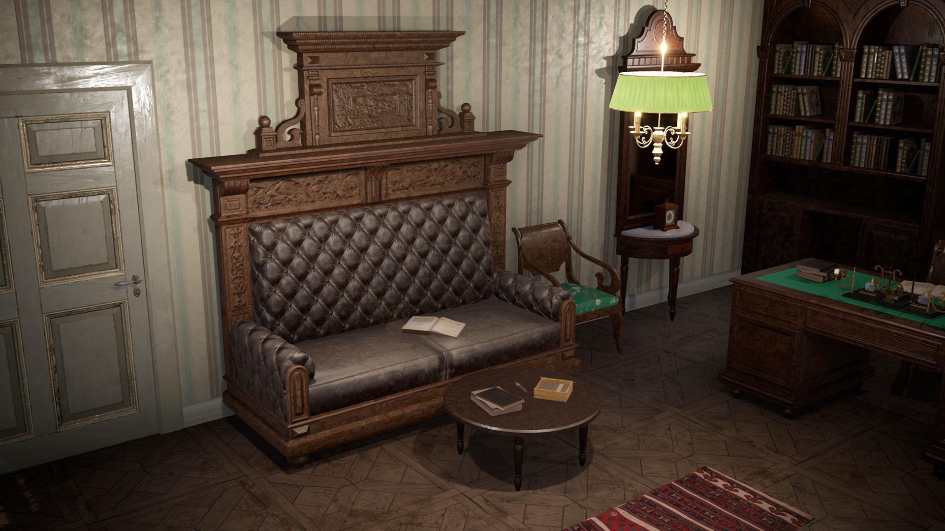 Russian Estate House Unreal Engine 4 Low-poly 3D model_42