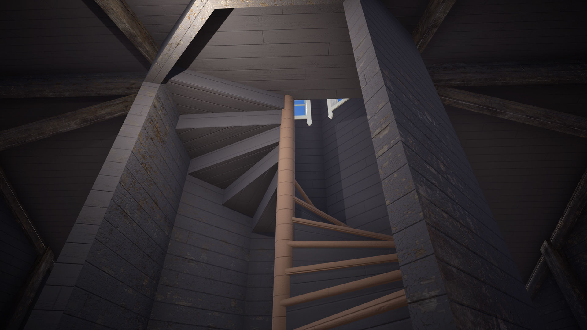 Russian Estate House Unreal Engine 4 Low-poly 3D model_34