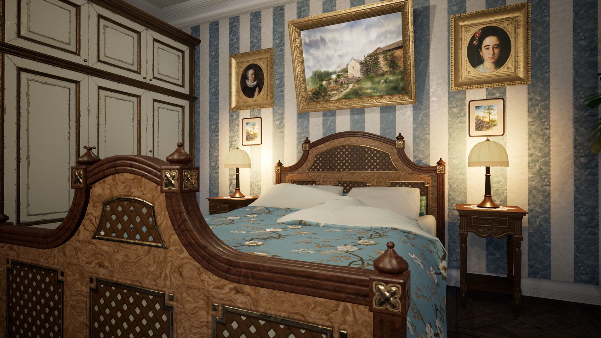 Russian Estate House Unreal Engine 4 Low-poly 3D model_15