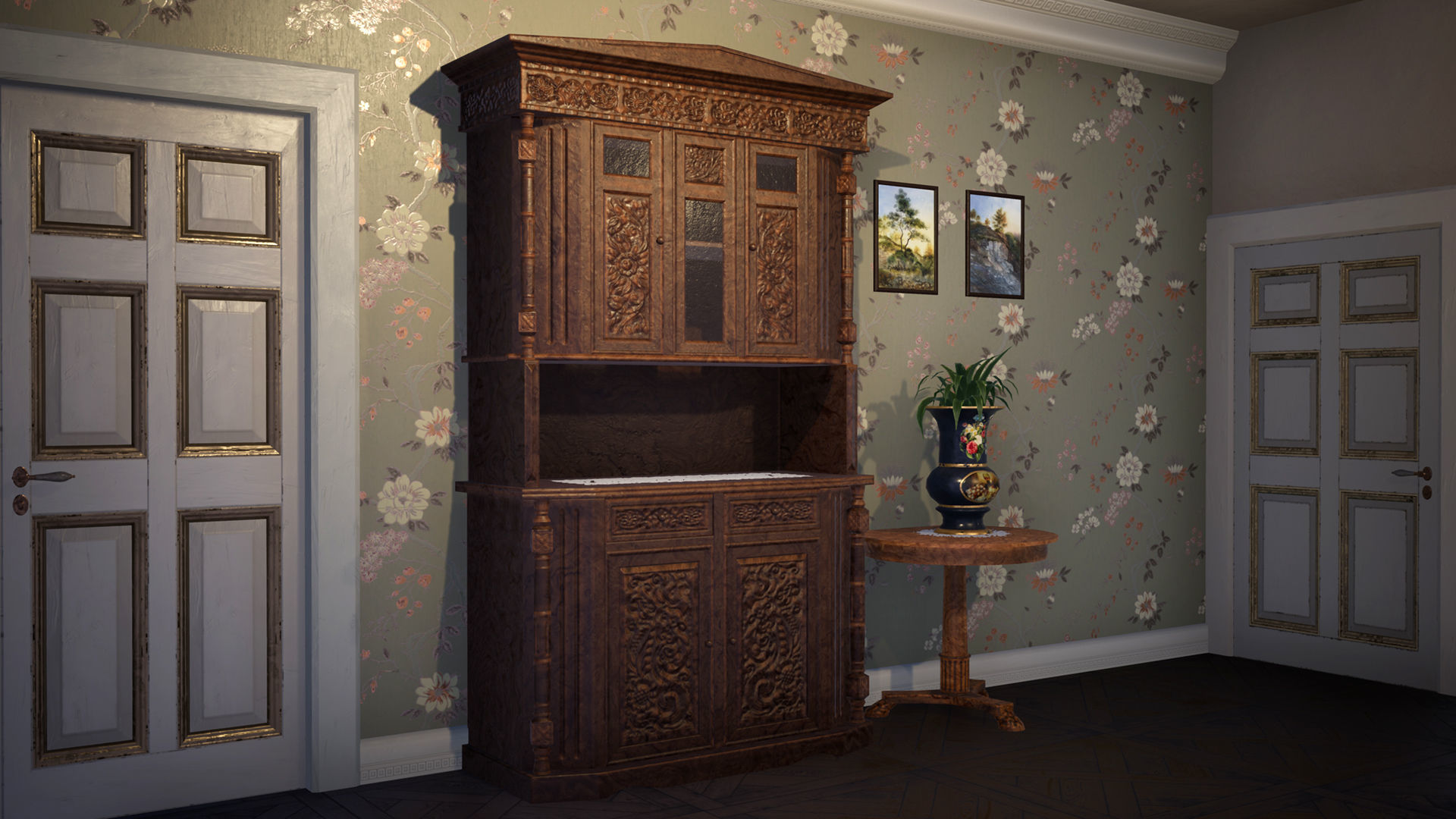 Russian Estate House Unreal Engine 4 Low-poly 3D model_44