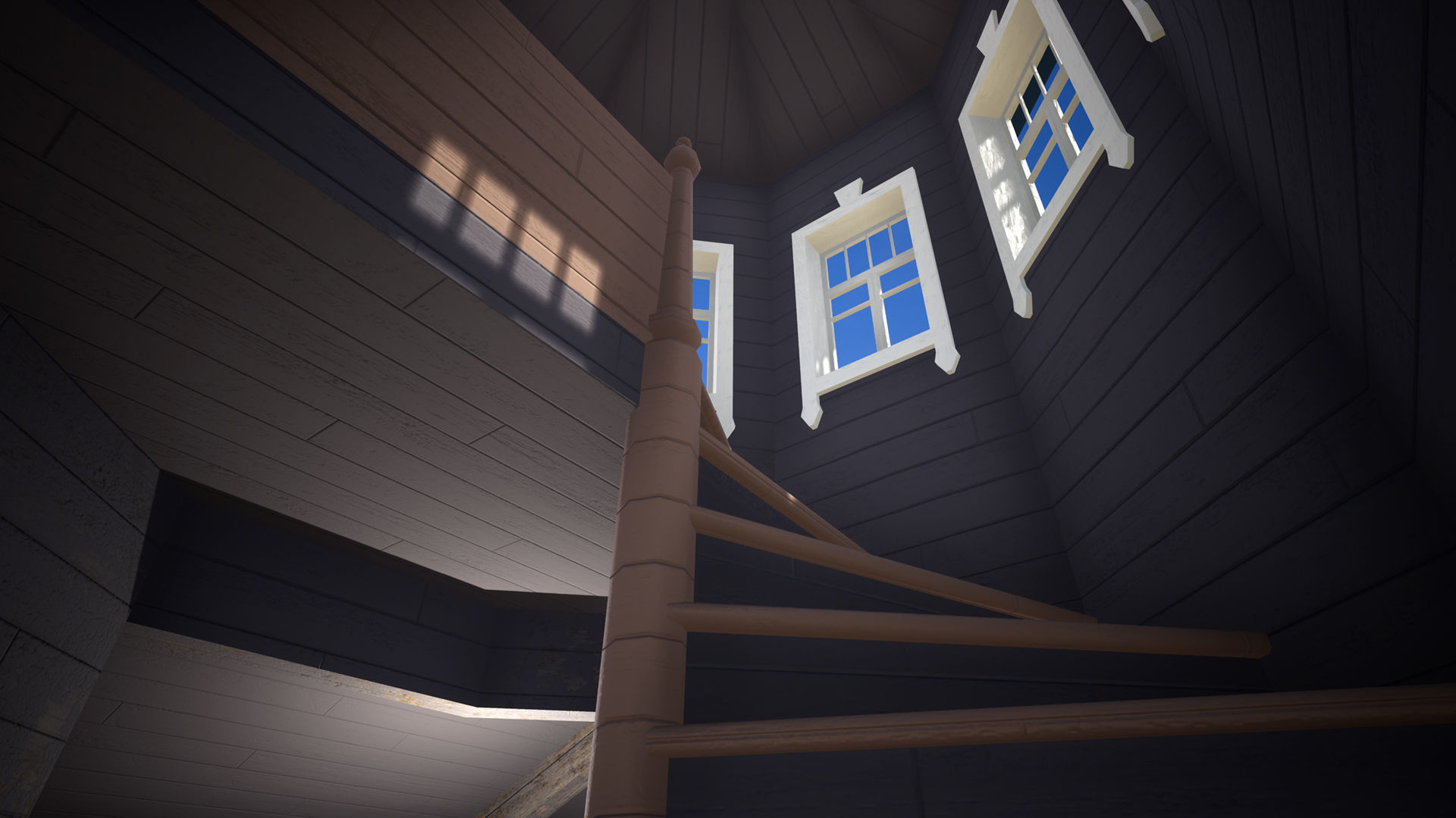 Russian Estate House Unreal Engine 4 Low-poly 3D model_32