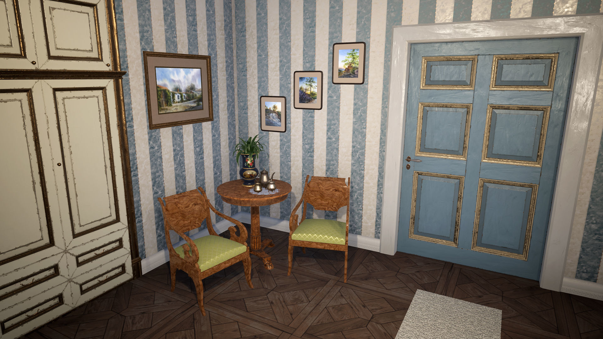 Russian Estate House Unreal Engine 4 Low-poly 3D model_16