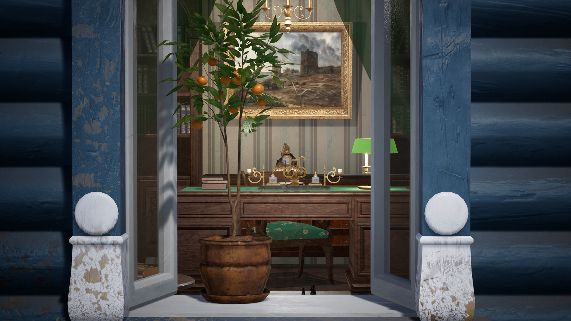 Russian Estate House Unreal Engine 4 Low-poly 3D model_41