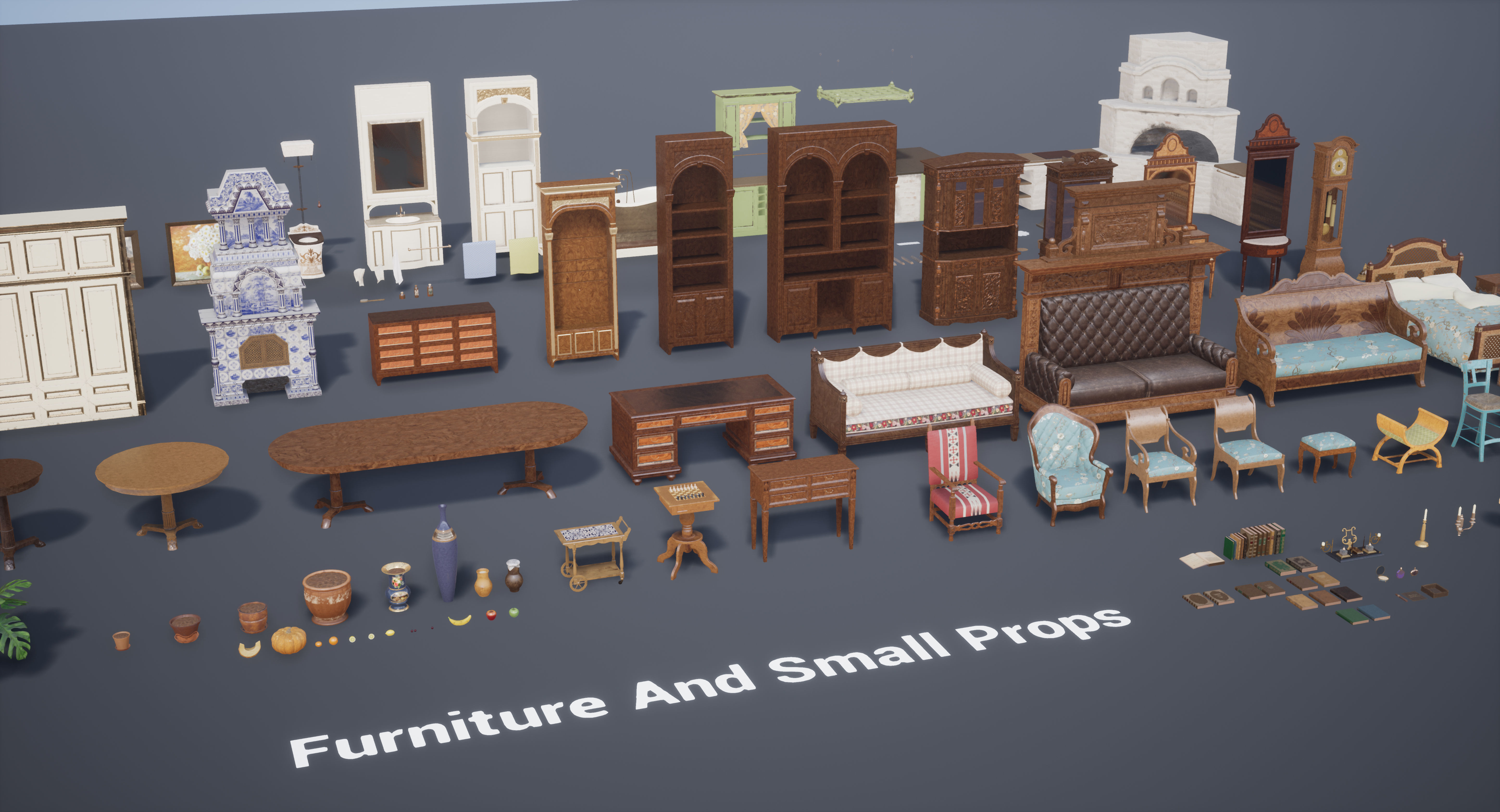 Russian Estate House Unreal Engine 4 Low-poly 3D model_52