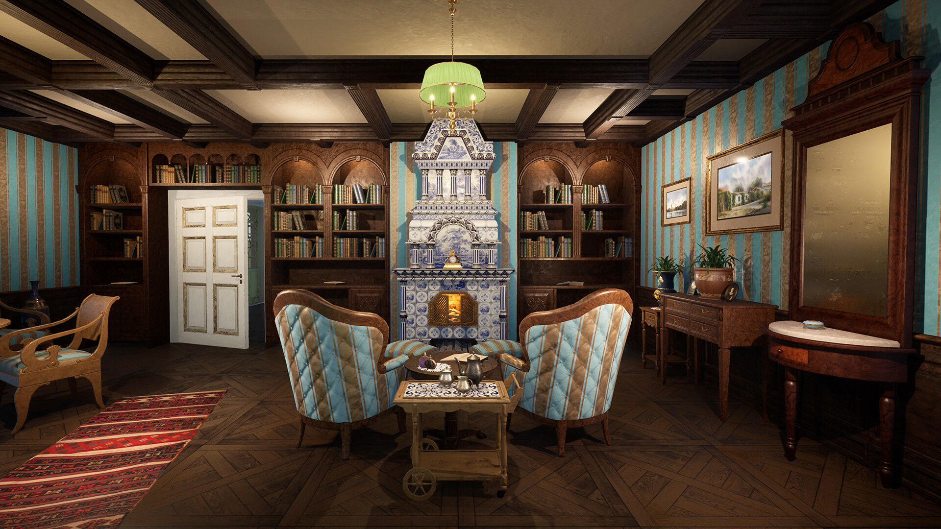 Russian Estate House Unreal Engine 4 Low-poly 3D model_2