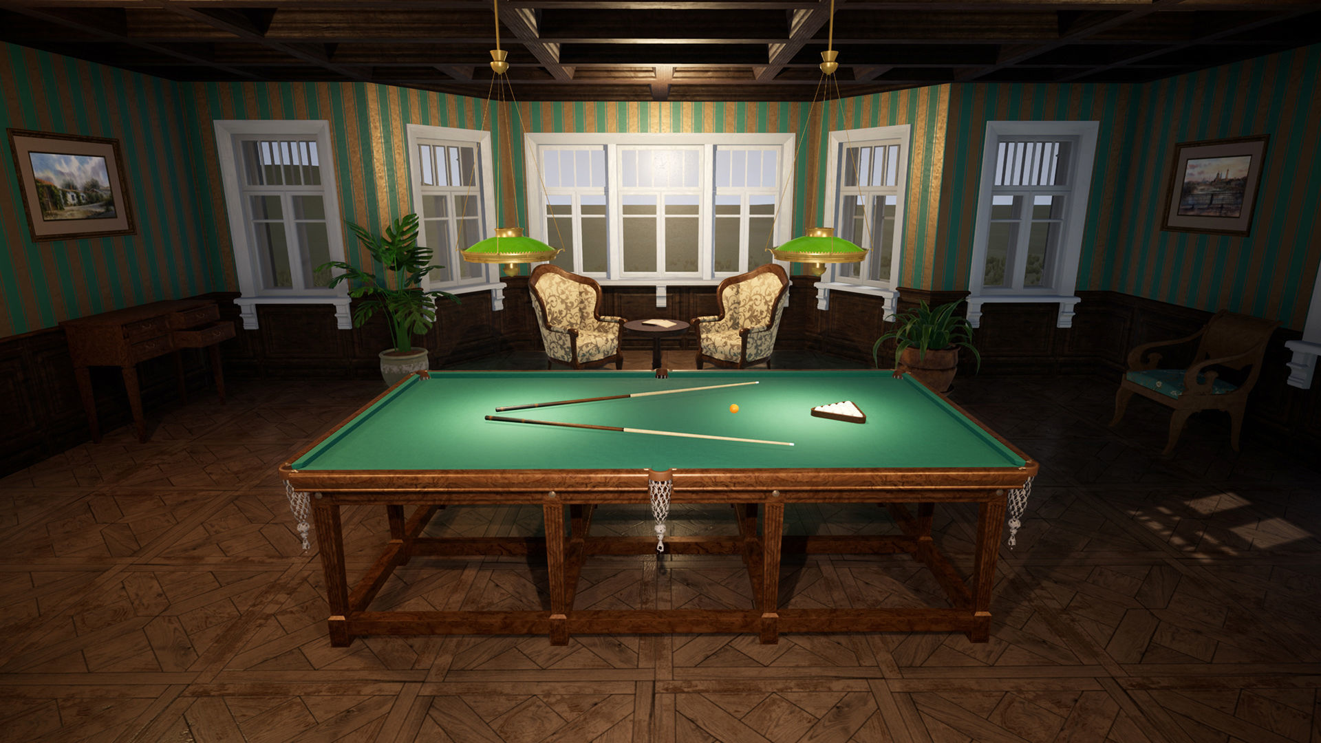 Russian Estate House Unreal Engine 4 Low-poly 3D model_20