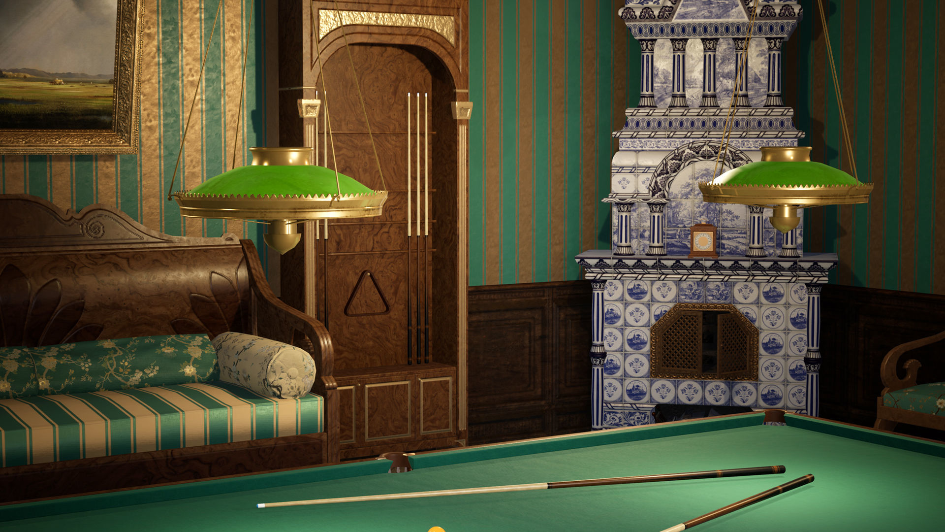 Russian Estate House Unreal Engine 4 Low-poly 3D model_40