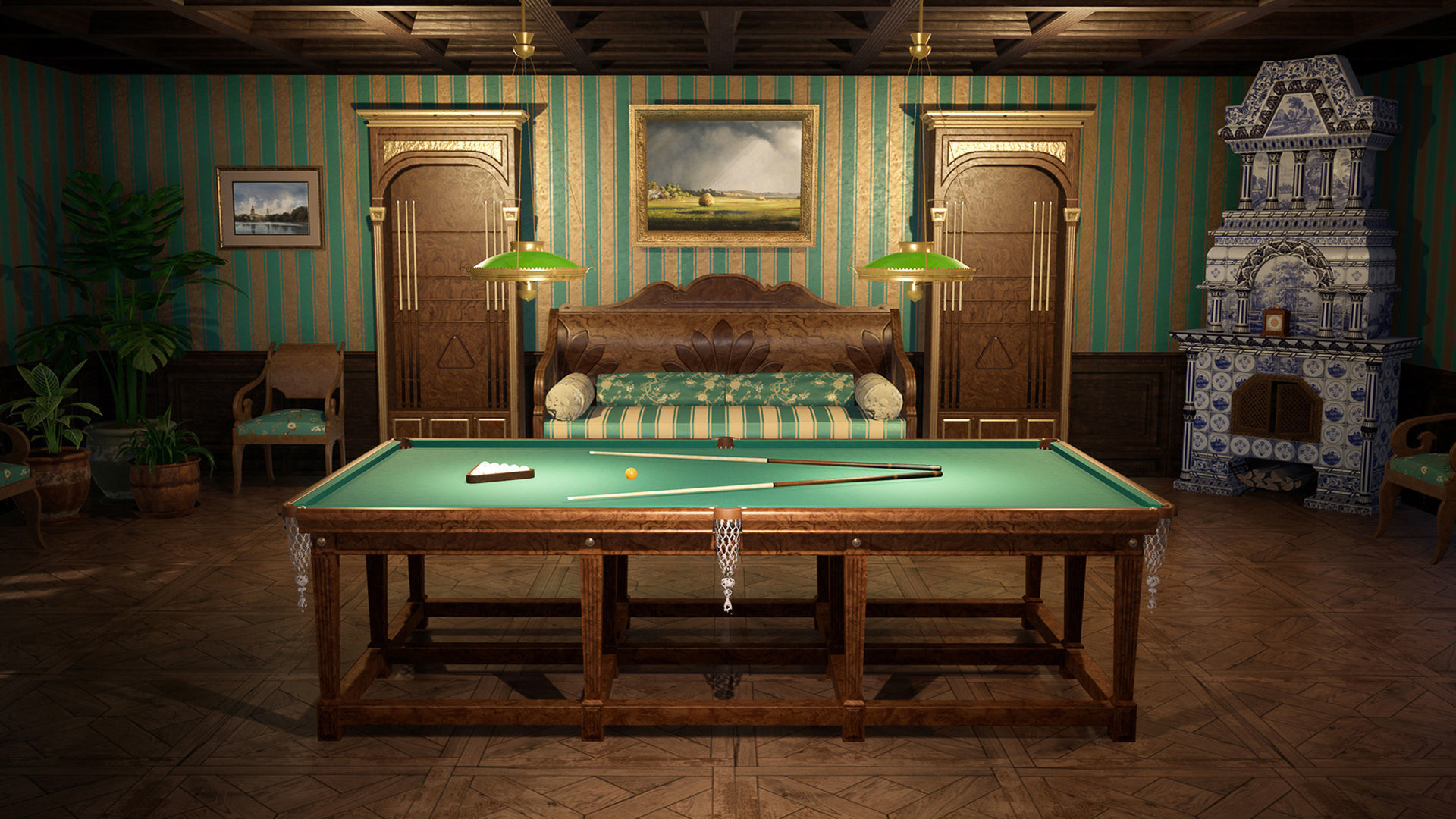 Russian Estate House Unreal Engine 4 Low-poly 3D model_19