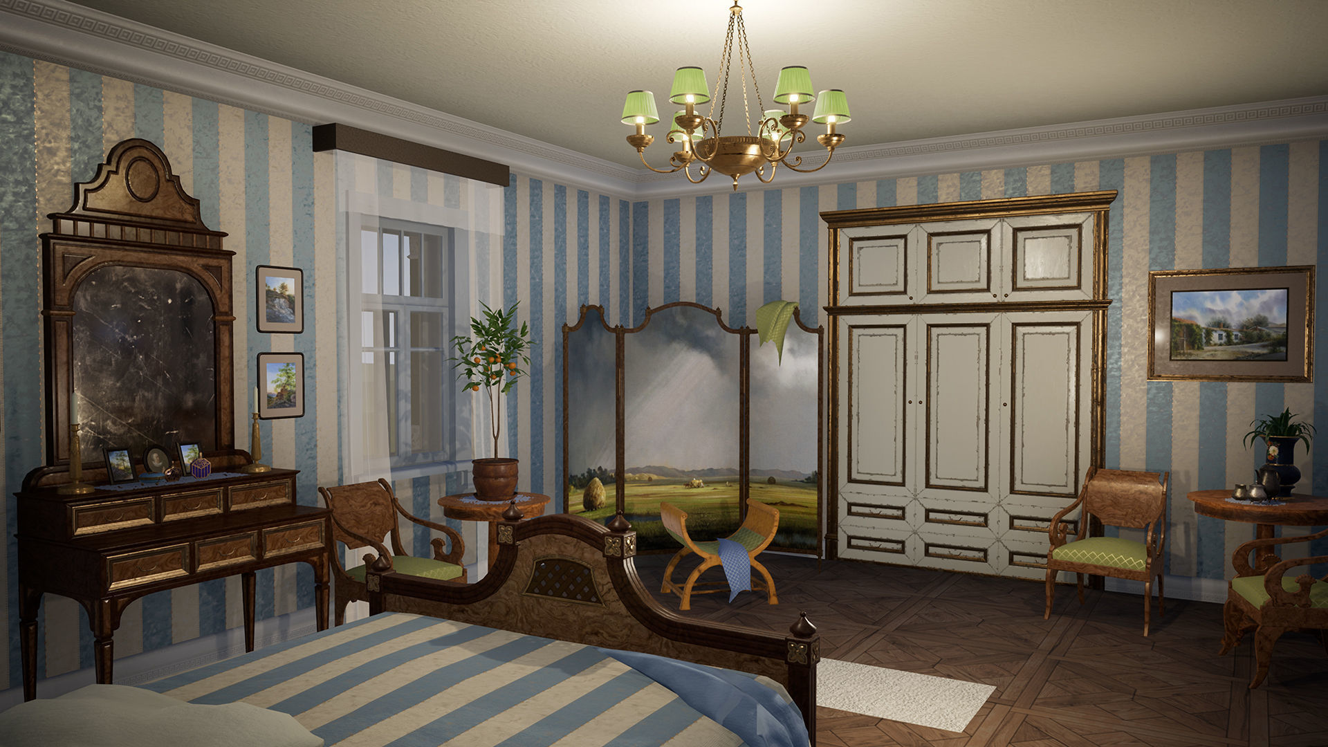 Russian Estate House Unreal Engine 4 Low-poly 3D model_13