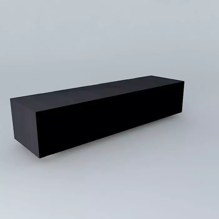 Media Cabinet Revised Free 3D model_0