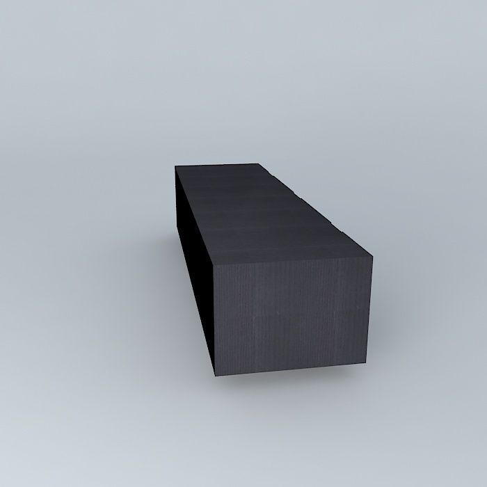 Media Cabinet Revised Free 3D model_2
